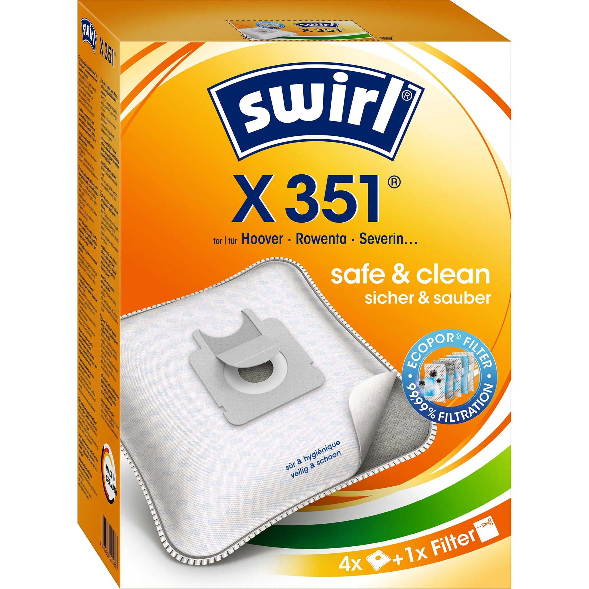 Sacchetti per aspirapolvere X 351 (350) EcoPor