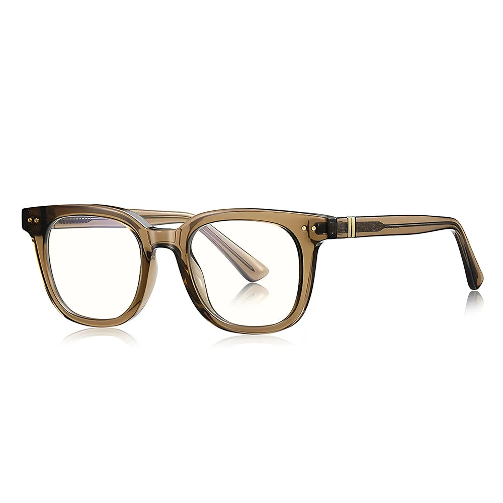 Occhiali Da Computer Uomo Techsuit 2229, Anti-Luce Blu, Marrone Chiaro