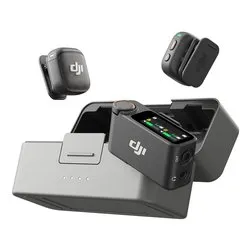Microfono MIC 3 2 TX + 1 RX + Charging Case Black DJMC30