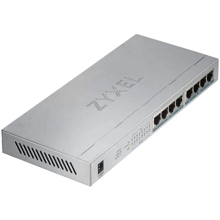 GS1008HP Non gestito Gigabit Ethernet (10/100/1000) Supporto Power over Ethernet (PoE) Grigio, Interruttore