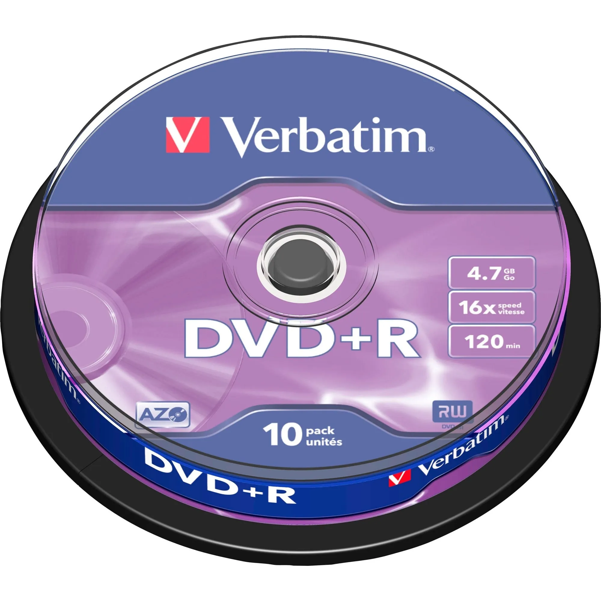 DVD+R Matt Silver 4,7 GB 10 pz, Supporti vergini DVD