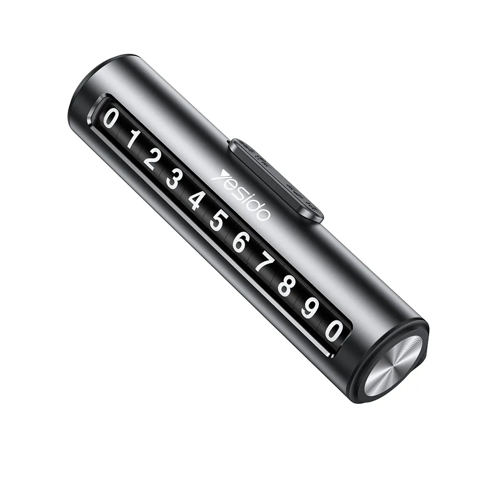 Supporto per Numero di Telefono Auto Yesido C202, Nero