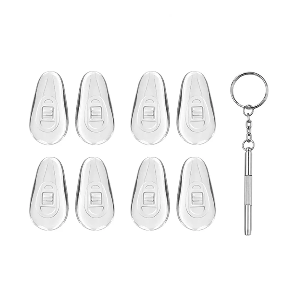 Cuscinetti in silicone per occhiali e cacciavite Techsuit ST1, Set 4 pezzi, Trasparenti