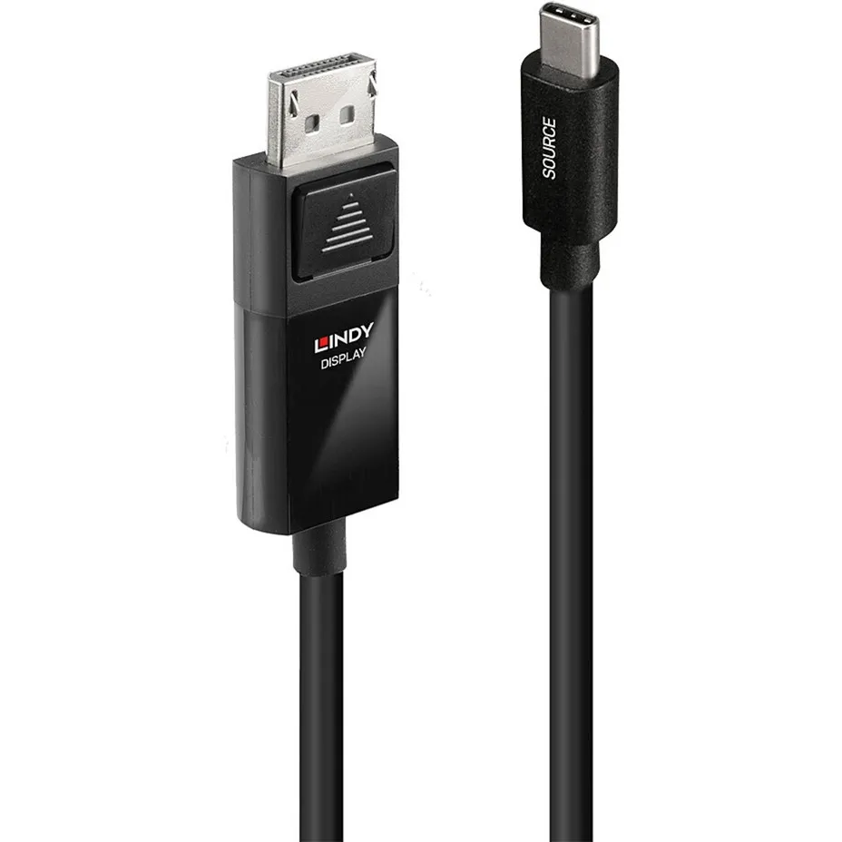 43342 cavo e adattatore video 2 m USB tipo-C DisplayPort Nero