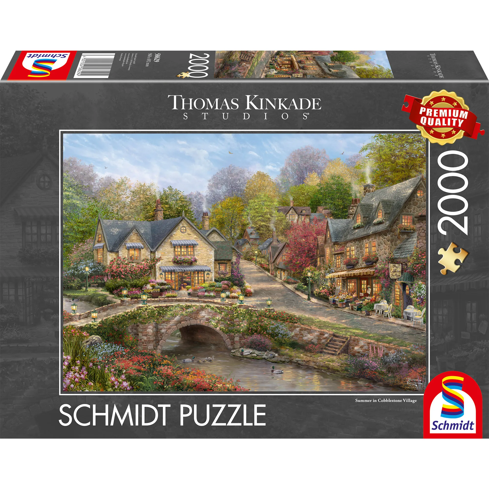 Thomas Kinkade Studios: Estate a Cobblestone Village, Puzzle