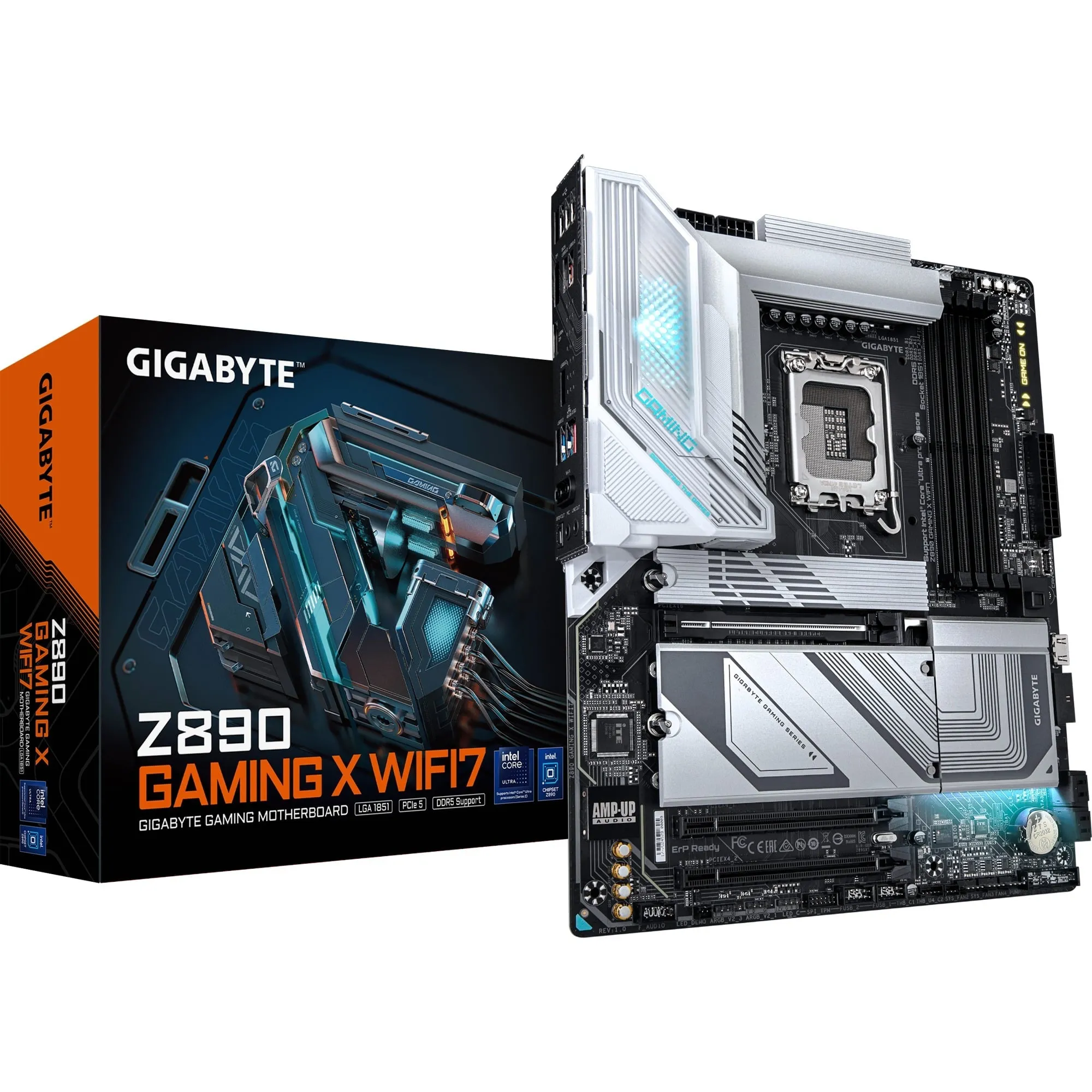 Z890 GAMING X WIFI7 Scheda Madre - Supporta CPU Intel Core Ultra (Serie 2), VRM a 16+1+2 fasi, fino a 8800MHz DDR5 (OC), 1xPCIe 5.0 + 3xPCIe 4.0, Wi-Fi 7, LAN 2.5GbE, USB 4
