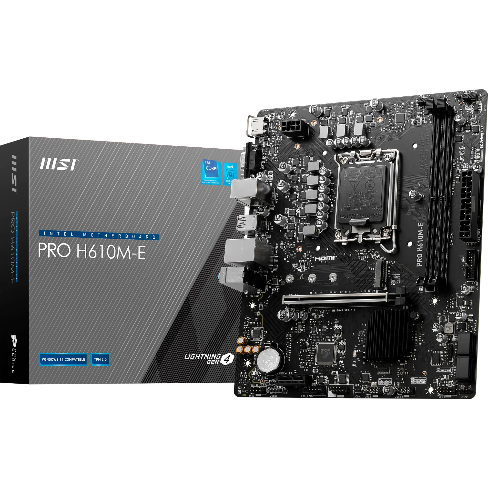 PRO H610M-E scheda madre Intel H610 LGA 1700 micro ATX