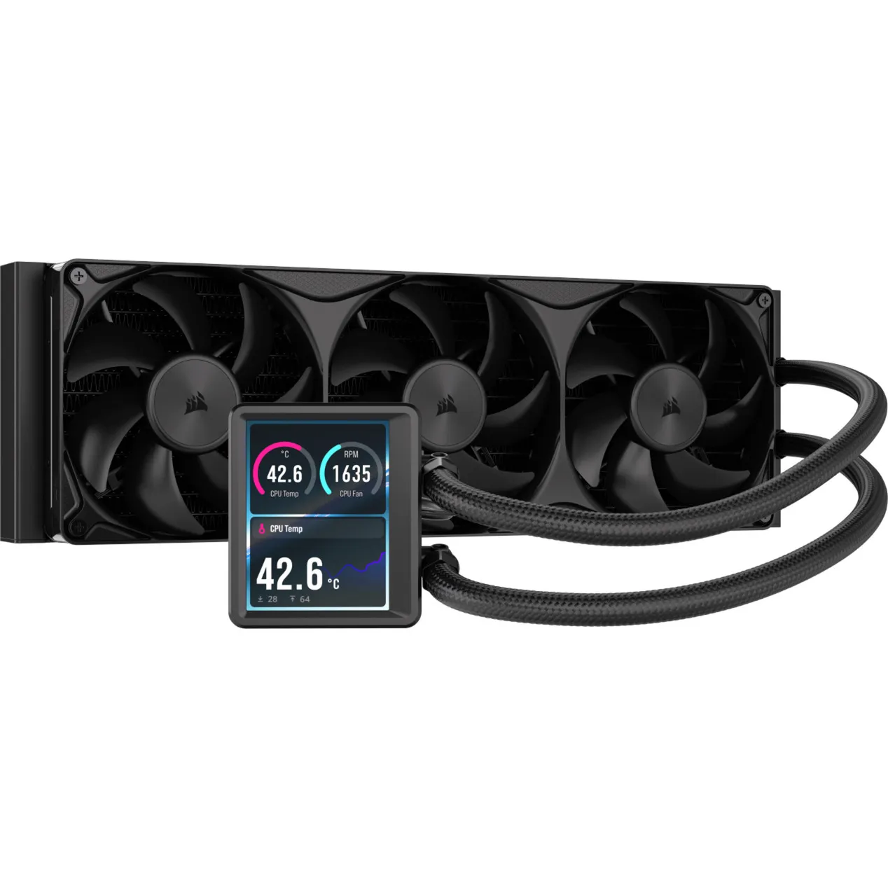 NAUTILUS II 360 RS LCD Raffreddatore liquido per CPU, Raffreddamento ad acqua