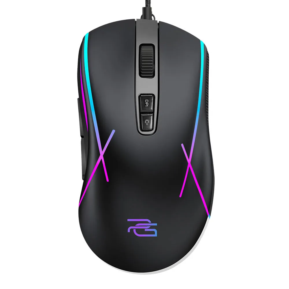Mouse Gaming Cablato USB Proove Defiant, RGB, 7200DPI, Nero CMDE00000102