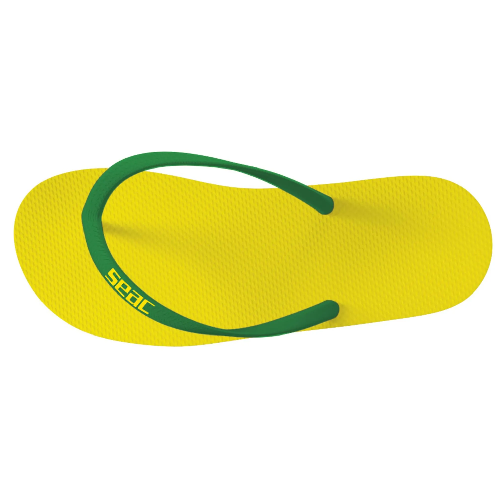 SEAC Ohau, Infradito in Gomma per Mare, Piscina, Spiaggia e Barca, giallo/verde, 33/34