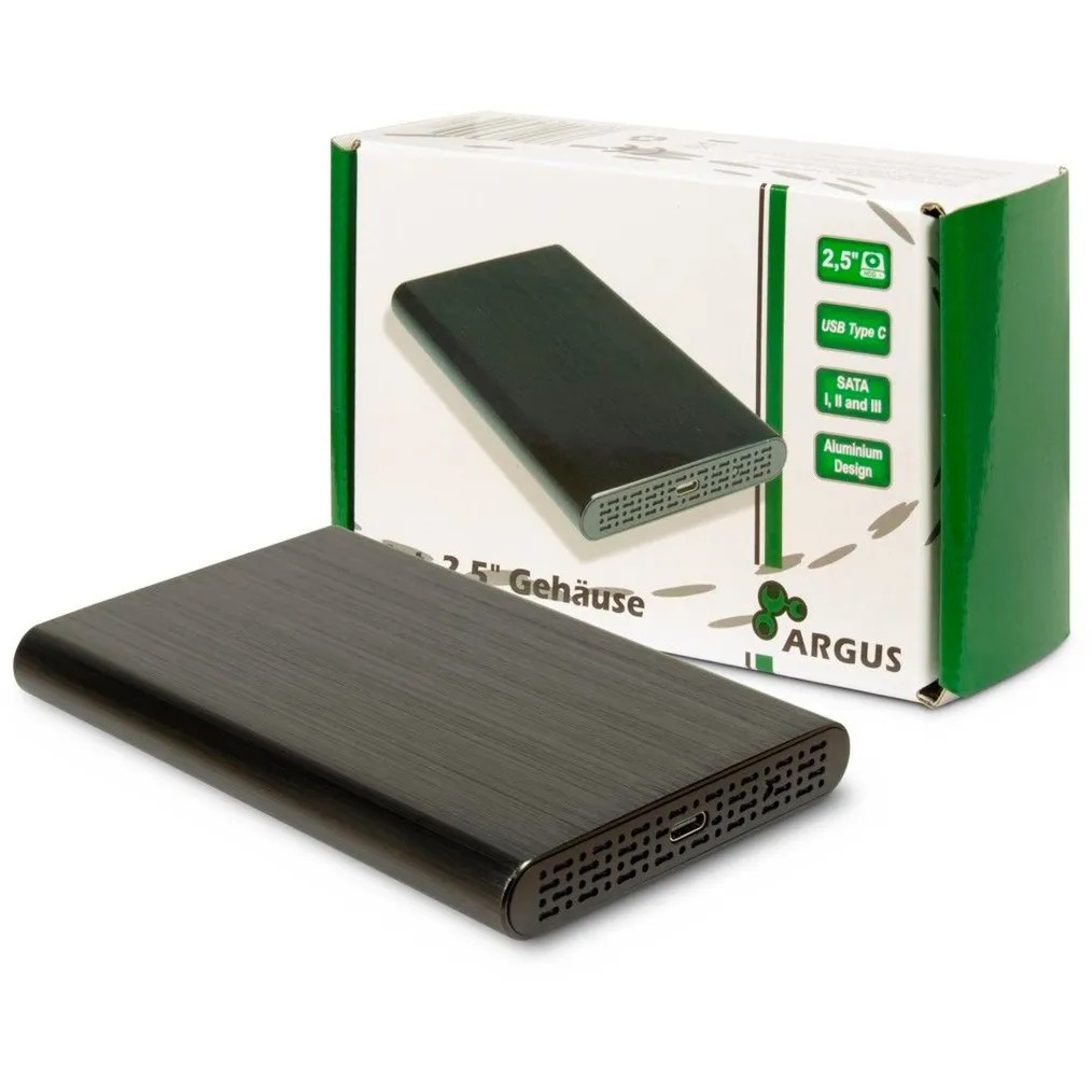 88884122 contenitore di unità di archiviazione Box esterno HDD Nero 2.5", Disk enclosure