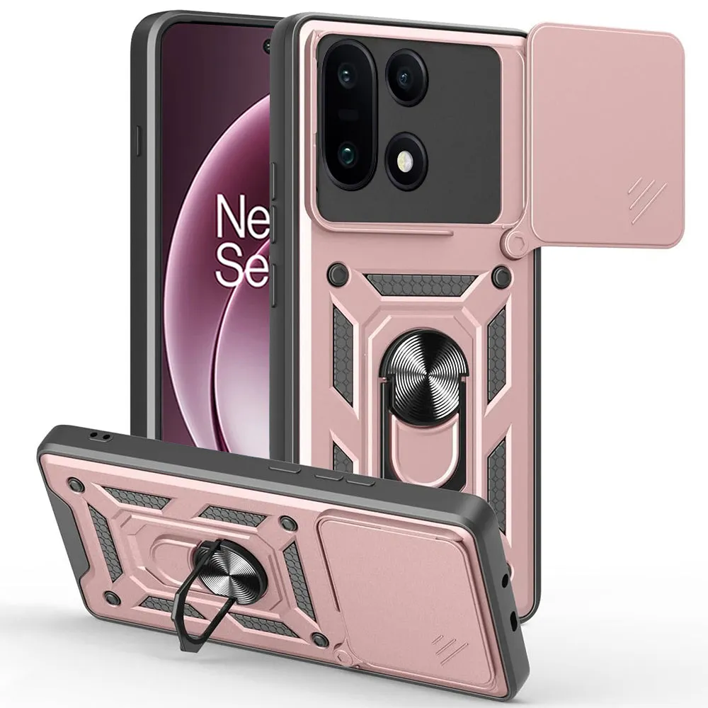 Custodia per OnePlus 15, Techsuit, CamShield, Rosa Dorata