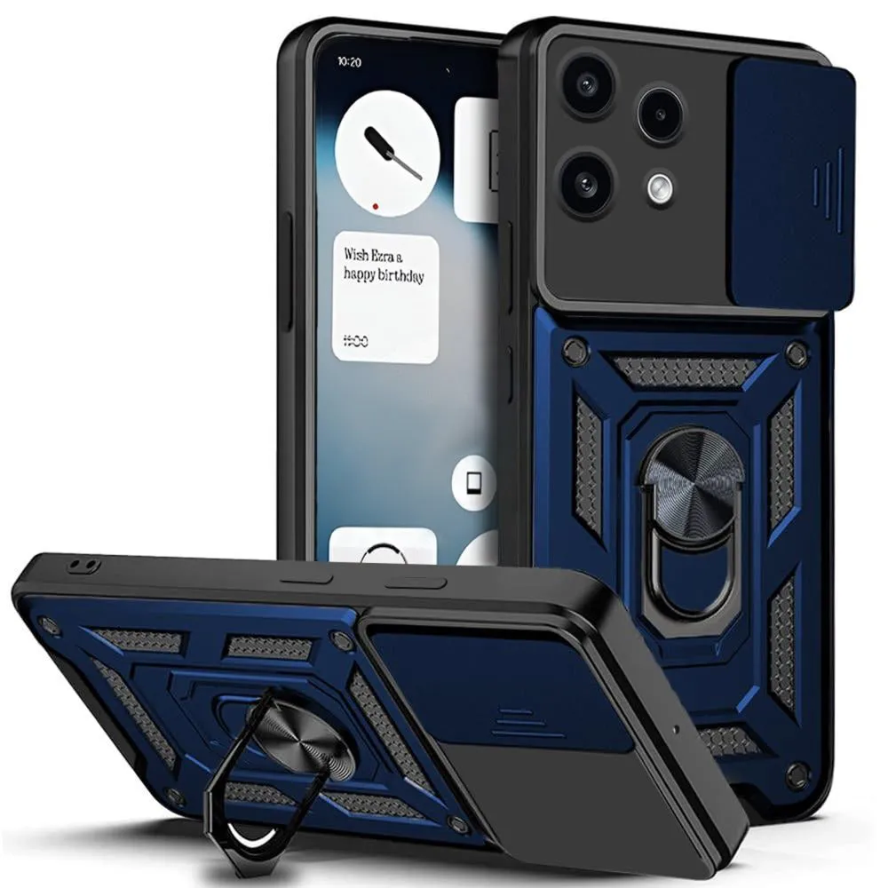 Custodia per Nothing Phone (3a) Lite, Techsuit, CamShield, Blu