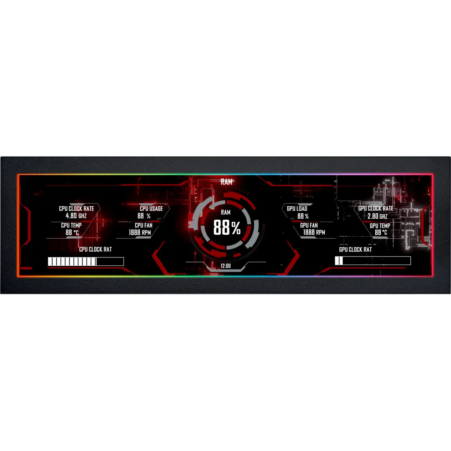 Schermo universale 8,8″, Visualizzazione