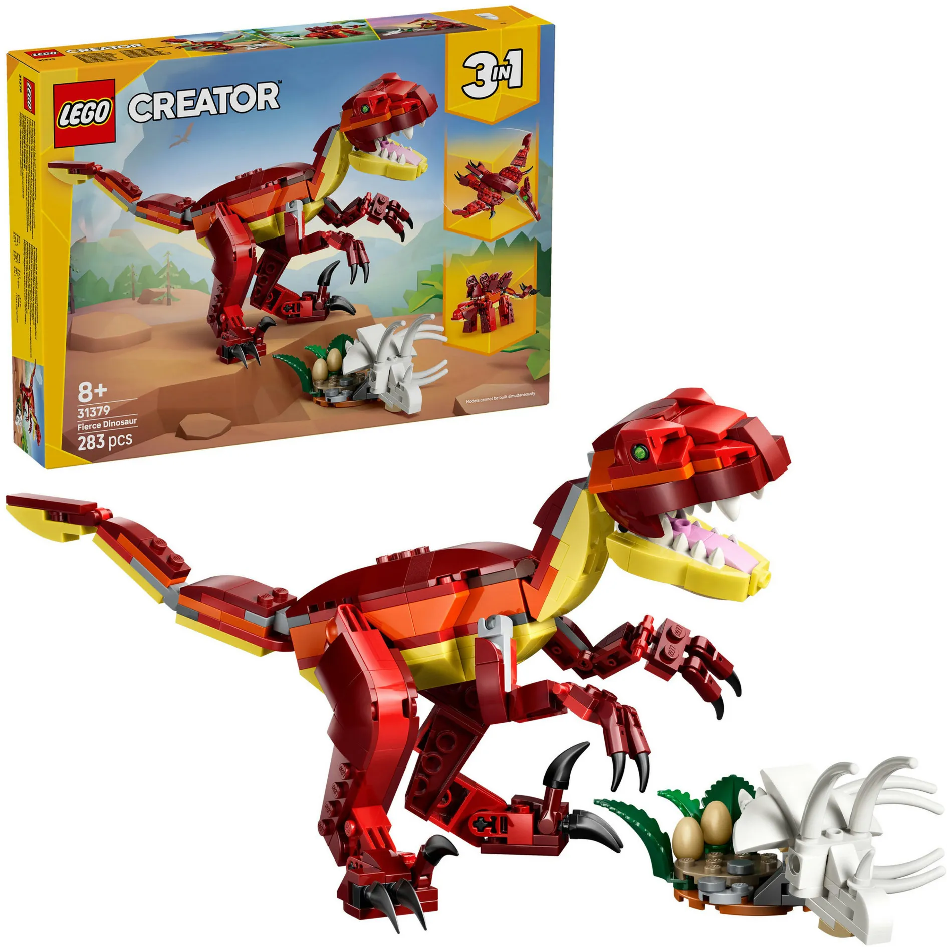 Creator 3 in 1 Dinosauro Selvaggio, Giochi di costruzione