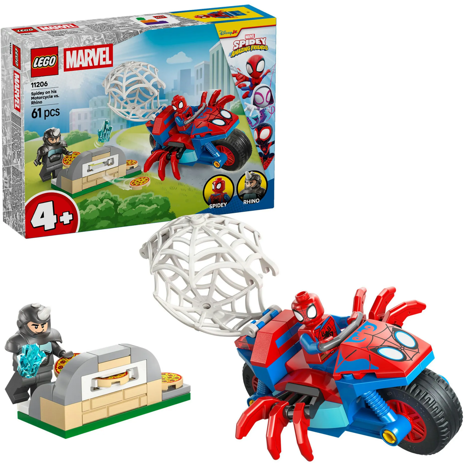 Marvel Spidey e i suoi super amici Spidey in moto contro Rhino, Giochi di costruzione