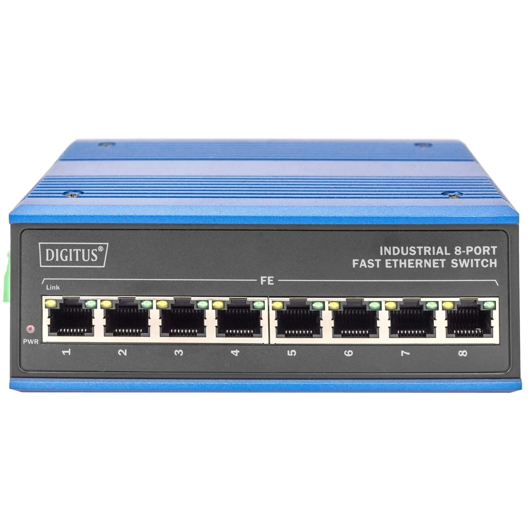 DN-650106 switch di rete Fast Ethernet (10/100) Nero, Blu, Interruttore