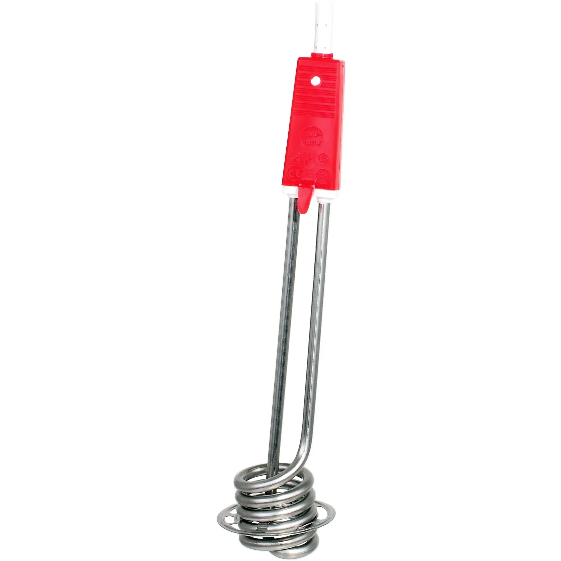 TS 1001 scaldabagno Metallico, Rosso, Bianco, Riscaldatore ad immersione