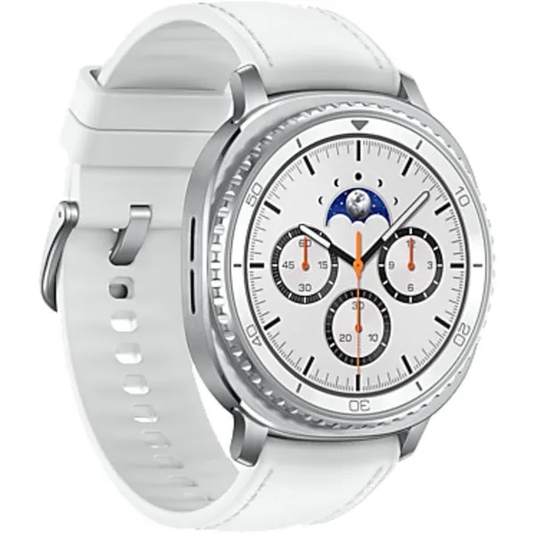 SM-L505FZWAEUB smartwatch e orologio sportivo 3,3 cm (1.3") AMOLED 46 mm Digitale 438 x 438 Pixel Touch screen 4G Argento Wi-Fi GPS (satellitare)