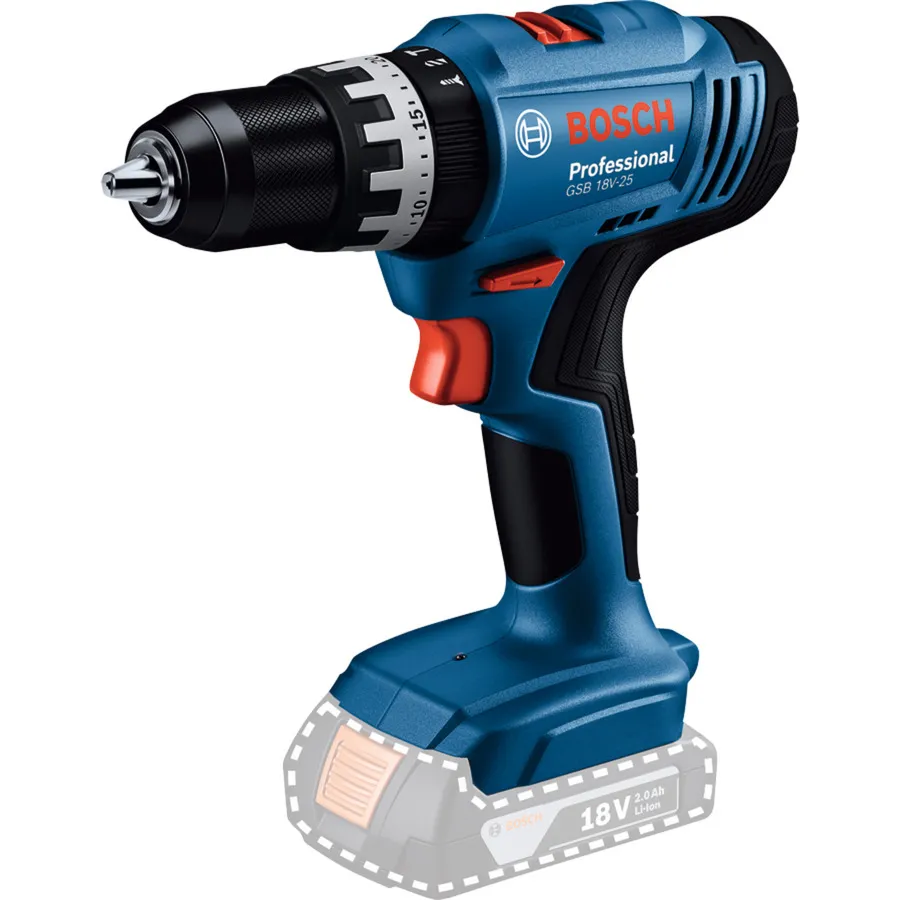Trapano avvitatore a percussione a batteria GSB 18V-25 Professional solo, 18 Volt, Cordless