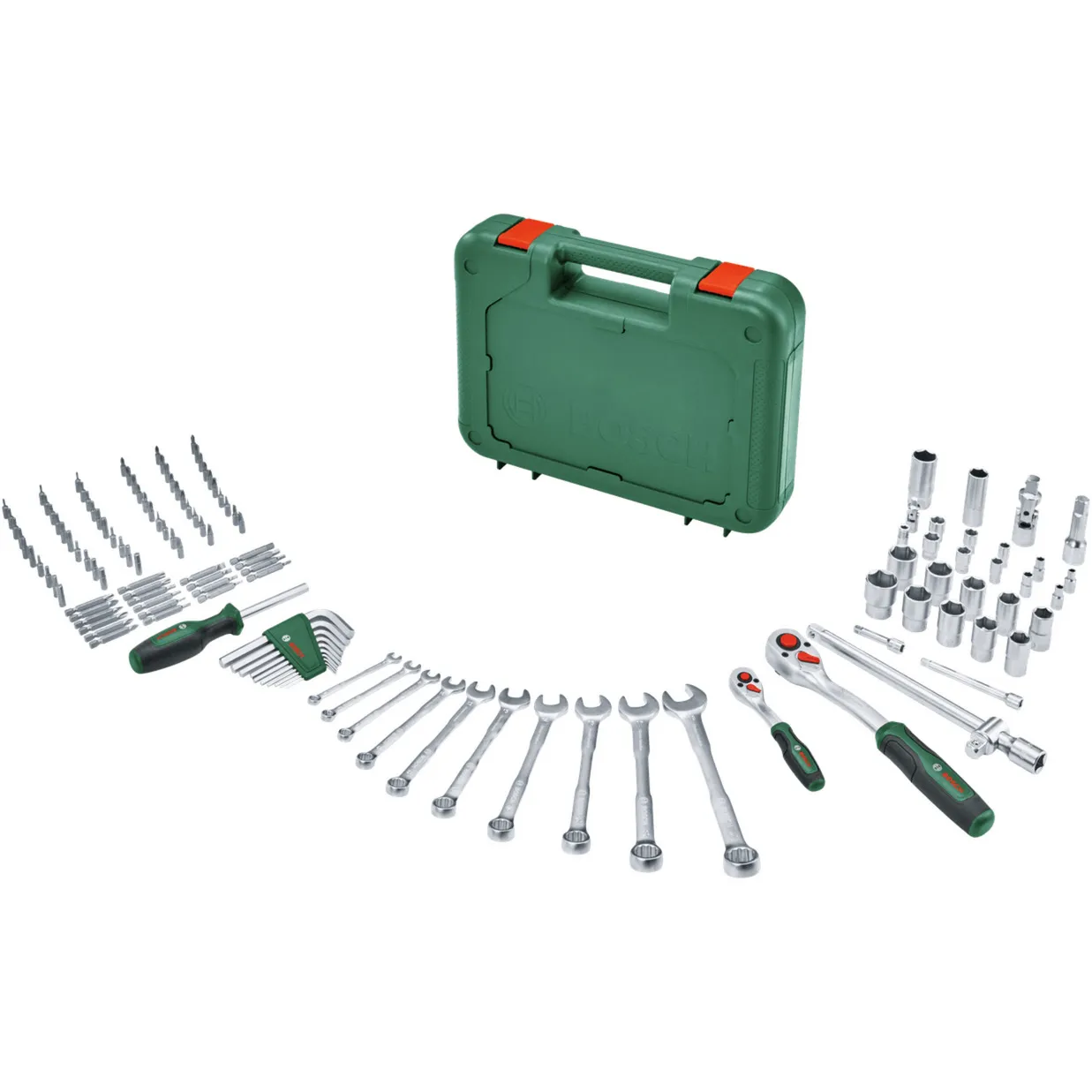 Set di attrezzi avanzato, 132 pezzi, chiave combinata