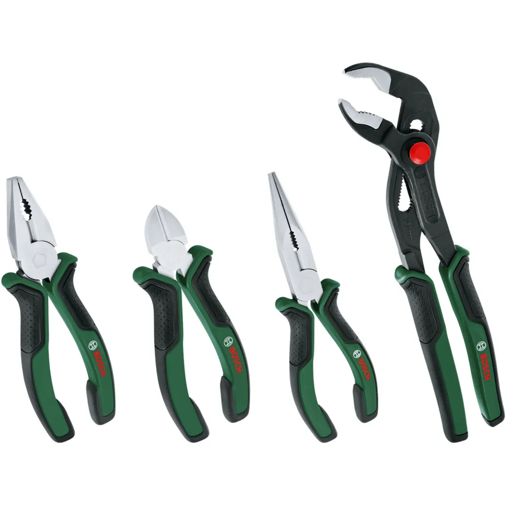 Set di pinze, 4 pezzi, Set pinze
