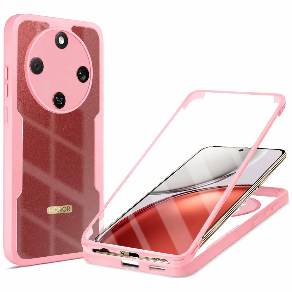 Custodia per Honor Magic8 Lite, Techsuit, ColorVerse 360, Rosa