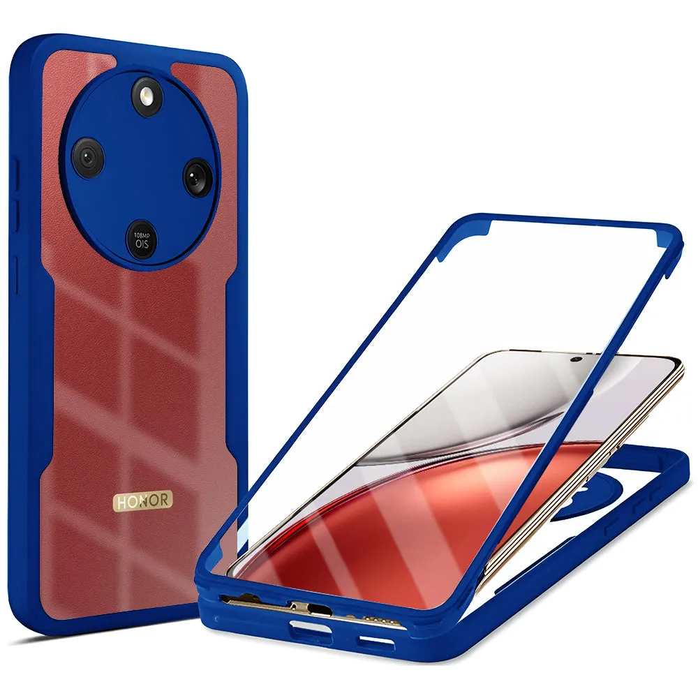 Custodia per Honor Magic8 Lite, Techsuit, ColorVerse 360, Blu