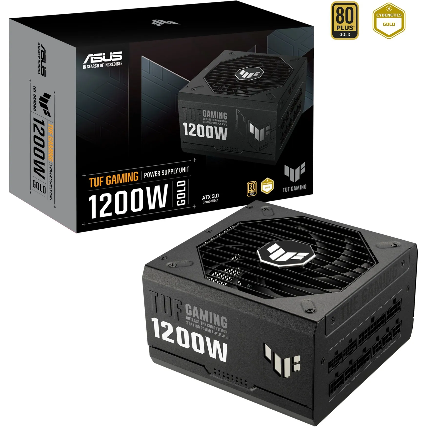 TUF GAMING 1200W Gold alimentatore per computer 20+4 pin ATX ATX Nero, Alimentatore PC