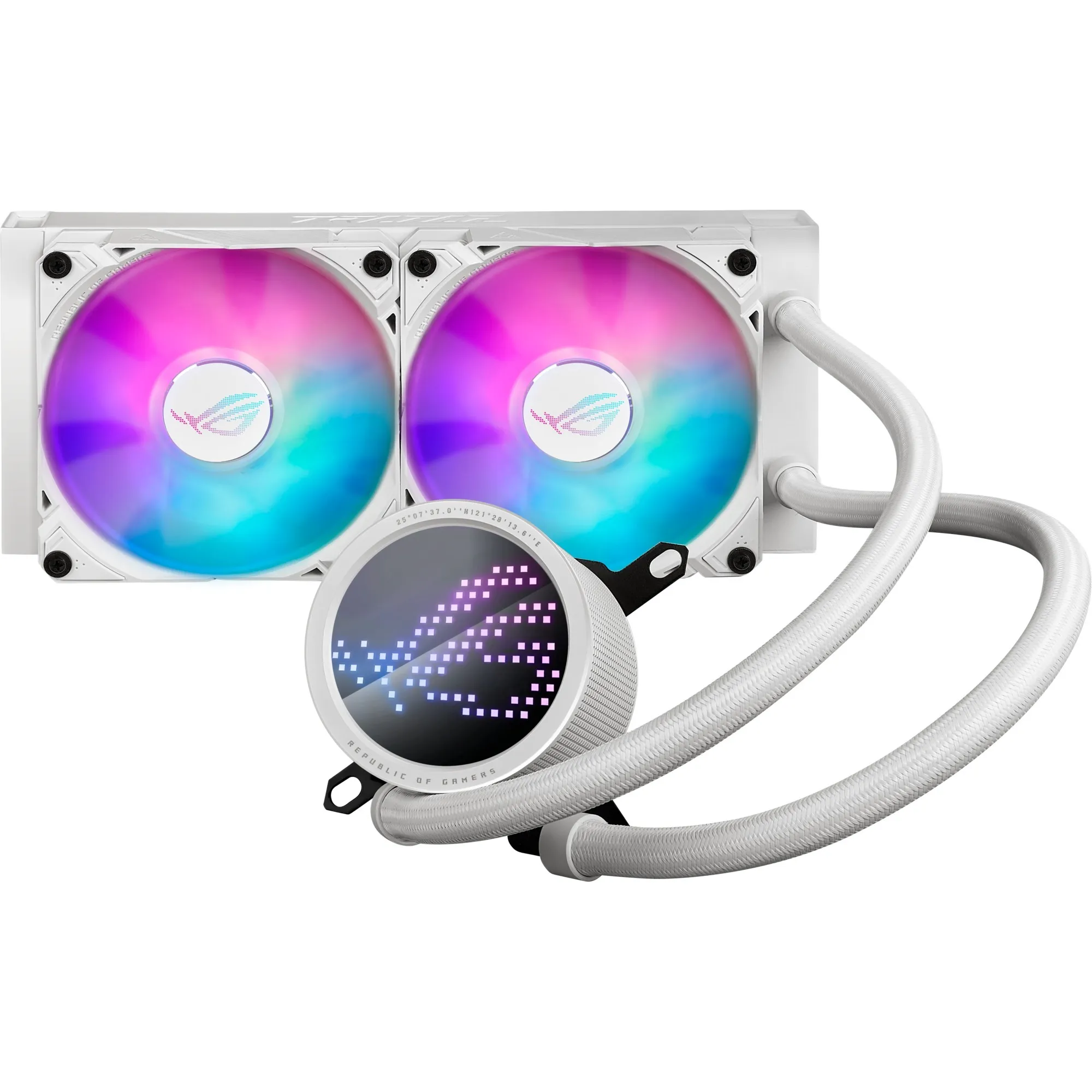 ROG Ryuo III 240 ARGB White Edition Processore Kit di raffreddamento a liquido 12 cm Bianco, Raffreddamento ad acqua