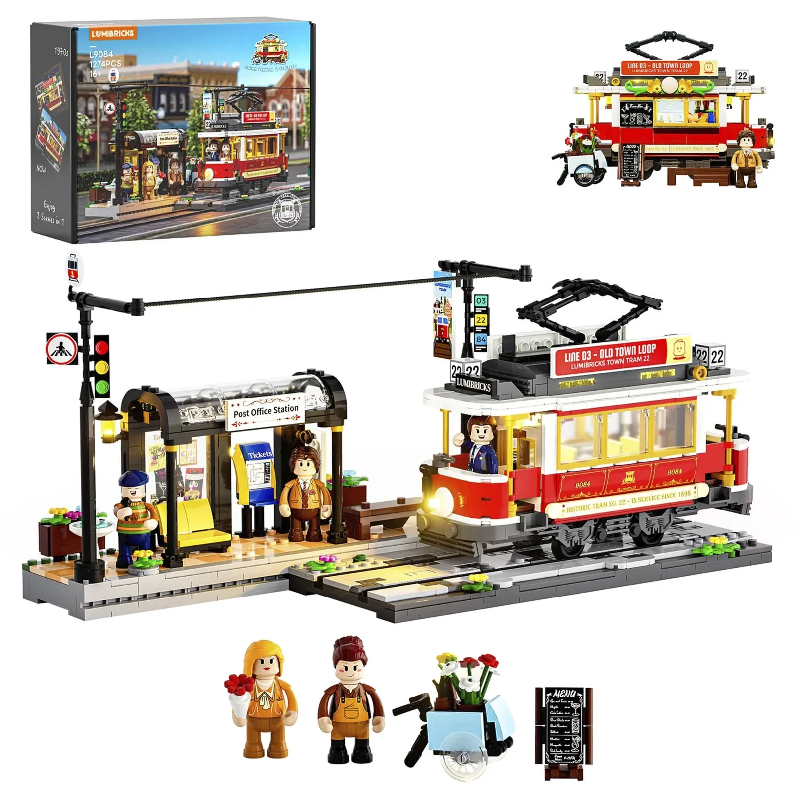 Tram storico e stazione, Giochi di costruzione