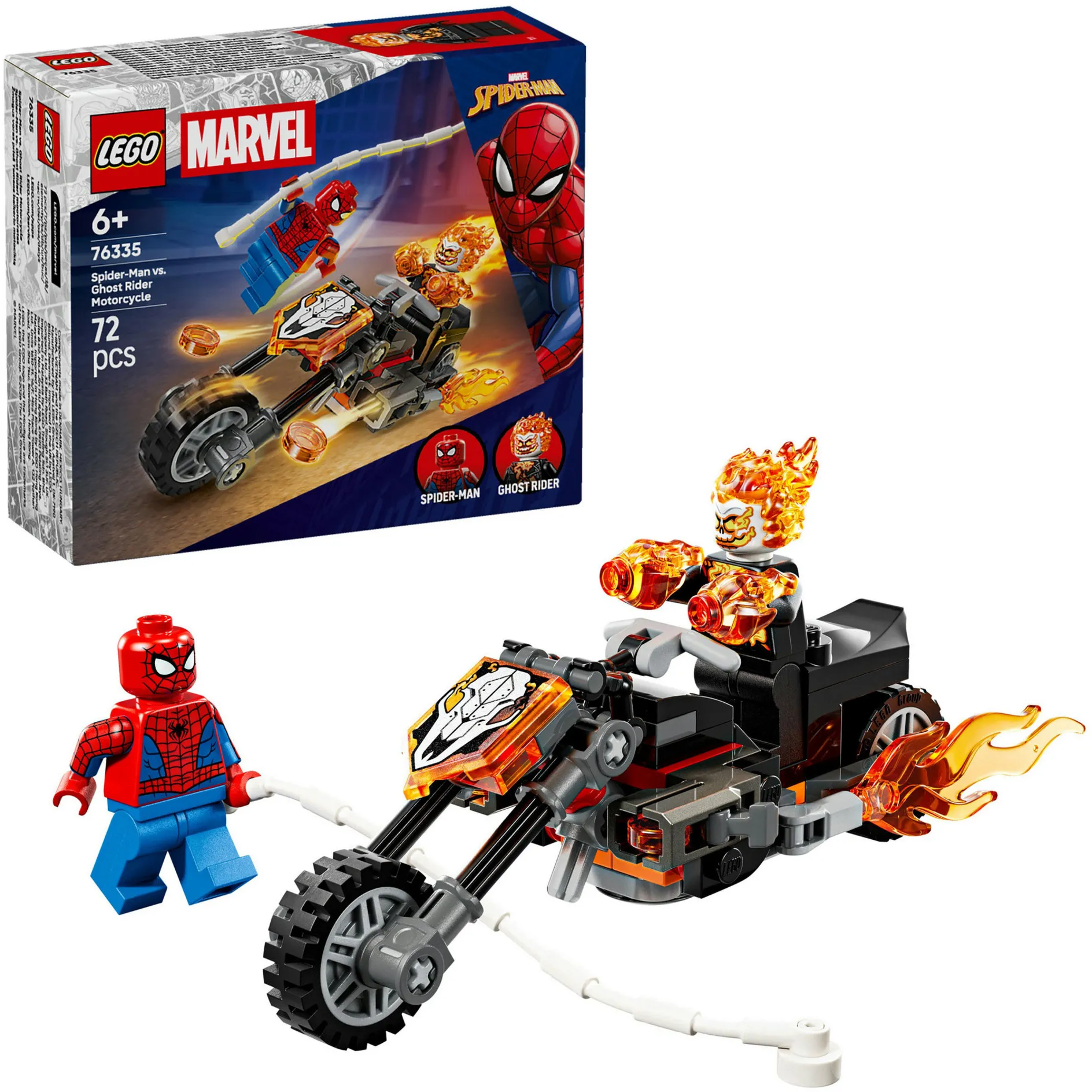 Marvel Super Heroes Spider-Man vs. Ghost Rider sulla sua motocicletta, Giochi di costruzione