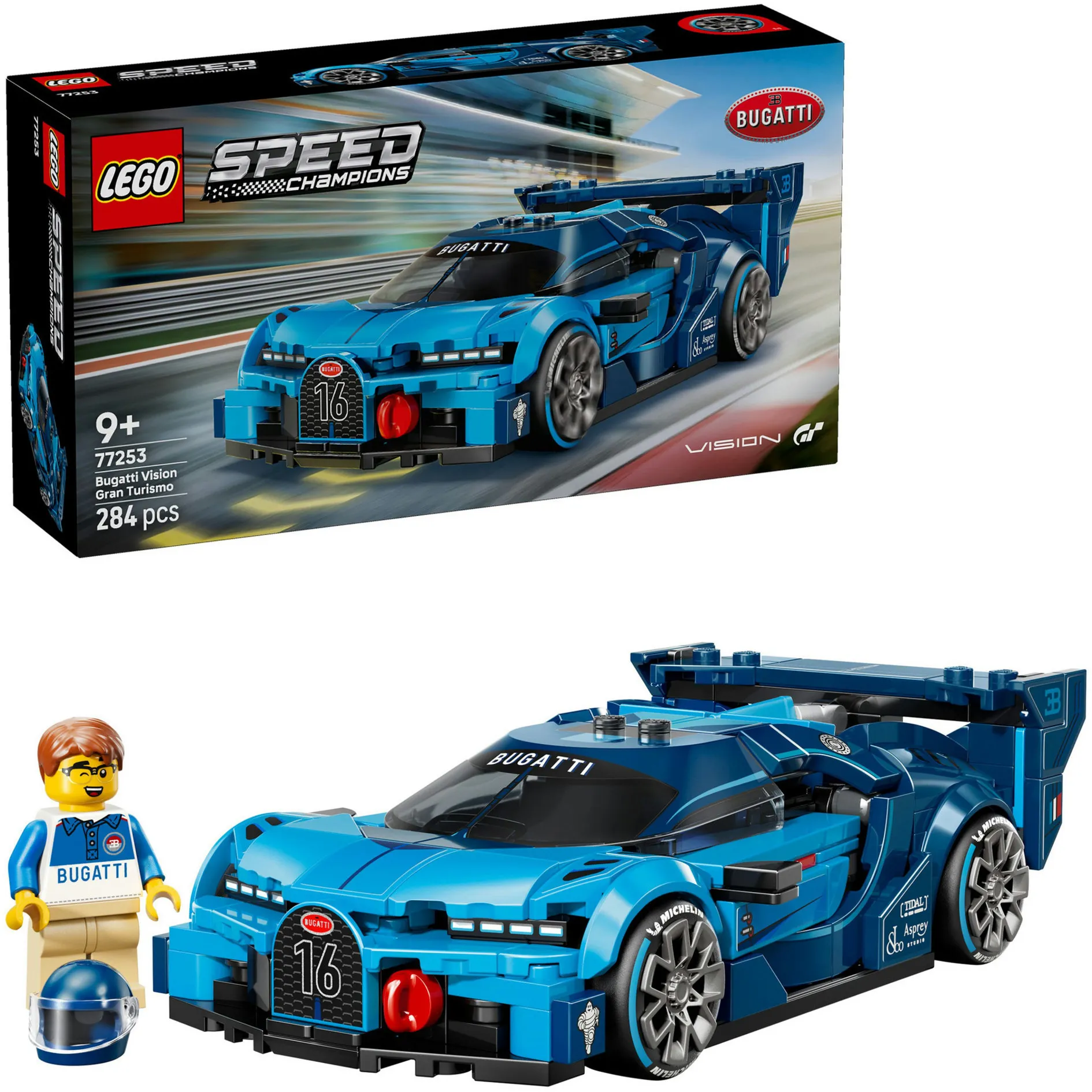 Speed Champions Bugatti Vision GT Hypersportwagen, Giochi di costruzione