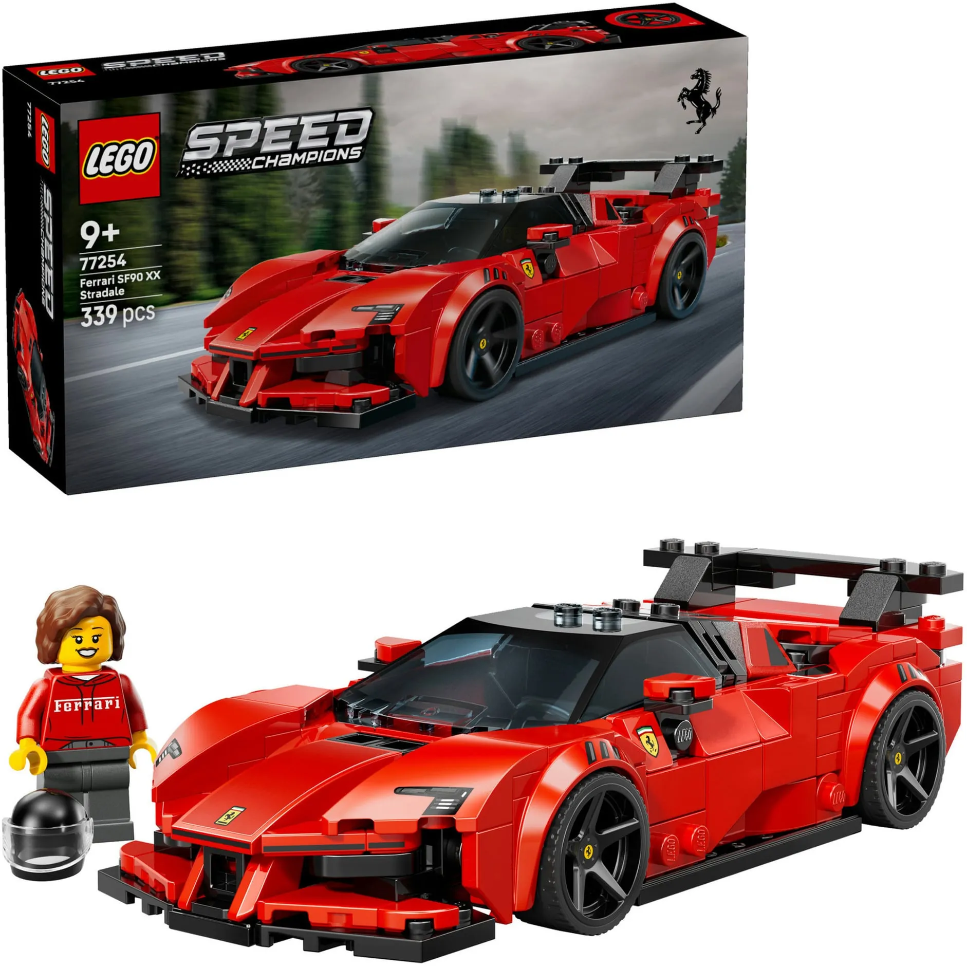 Speed Champions Ferrari SF90 XX Stradale Sportwagen, Giochi di costruzione