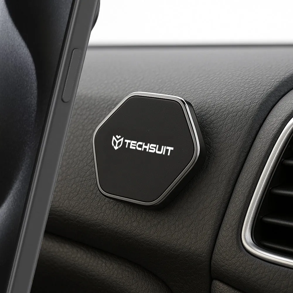 Supporto Auto Magnetico Techsuit HOLD210-C, Universale, Nero