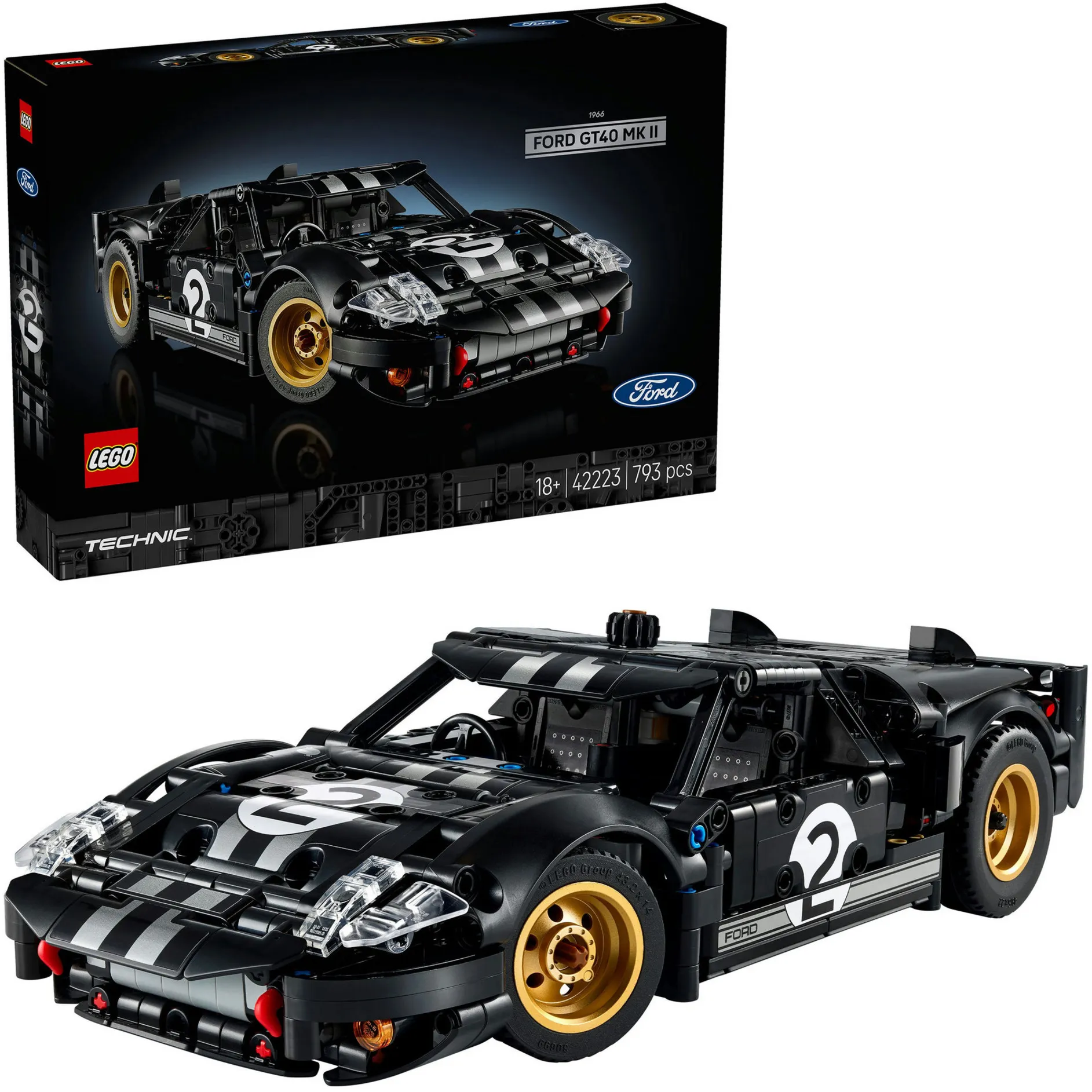 Technic 1966 Ford GT40 MKII auto da corsa, Giochi di costruzione
