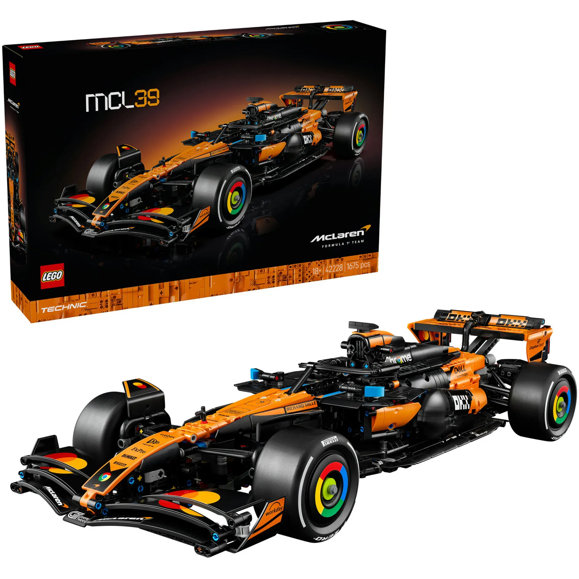 Technic McLaren MCL39 F1 auto da corsa, Giochi di costruzione