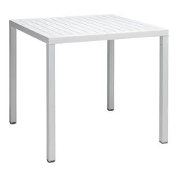 Tavolo impilabile polipropilene CUBE 80 Fisso Bianco (80x80x75,5cm) 48053 00 000