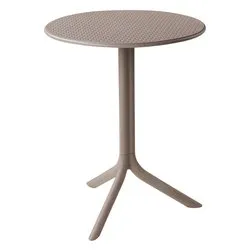Tavolo da esterno polipropilene STEP Fisso Tortora (60,5x40cm) 40056 10 000