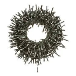 Filo Argento 1000 luci - MINILED Multicolore (20,5 + 4 mt) 8 Giochi di luce XMAS KING IP44 36277
