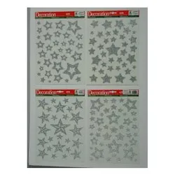 Vetrofania Natale Stelle (28x22cm) Assortito 415150
