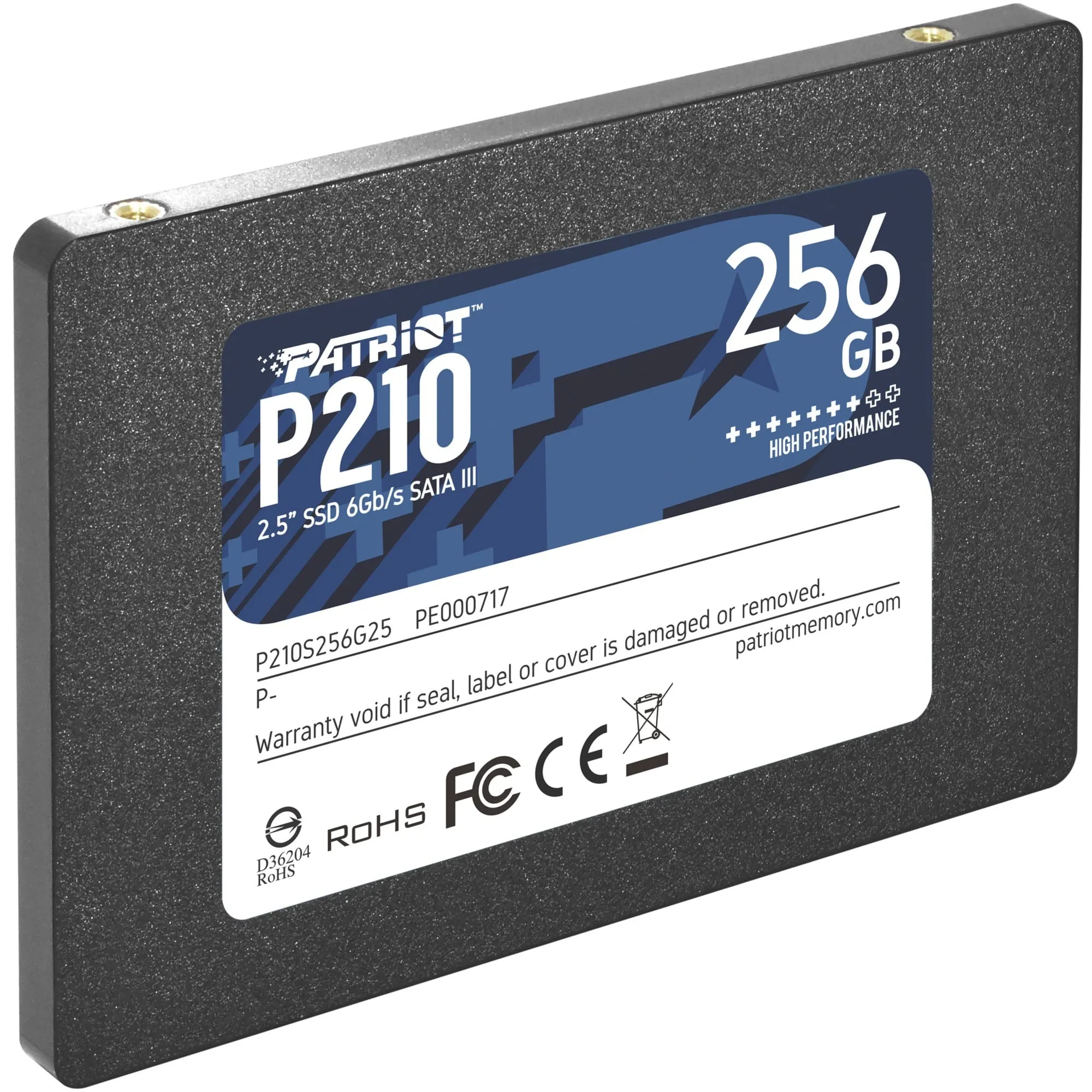 P210 2.5" 256 GB Serial ATA III, Disco a stato solido