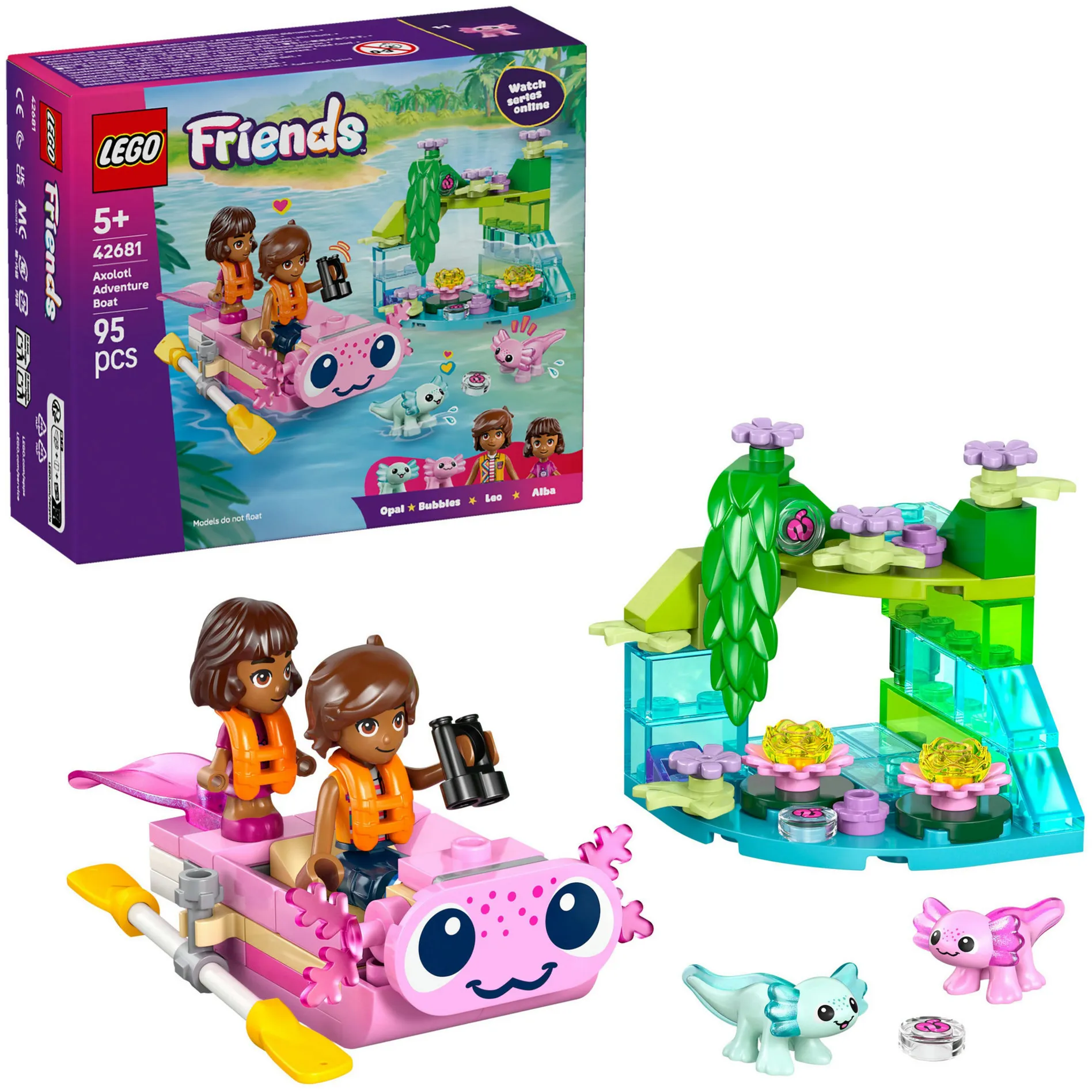 Friends Barca avventura Axolotl, Giochi di costruzione