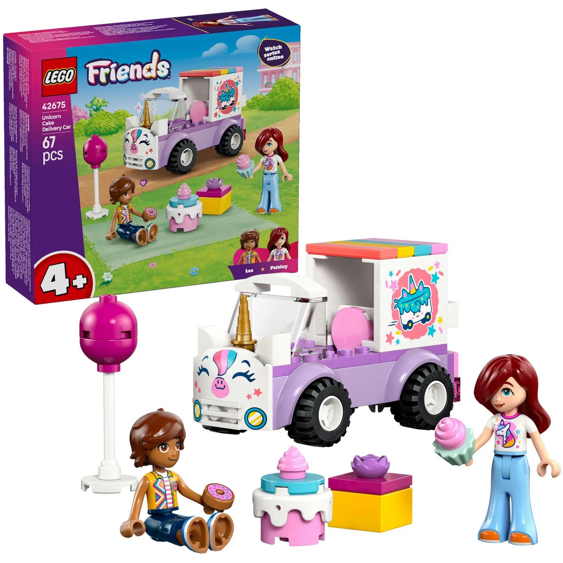 Friends Camion per la consegna di torte unicorno, Giochi di costruzione