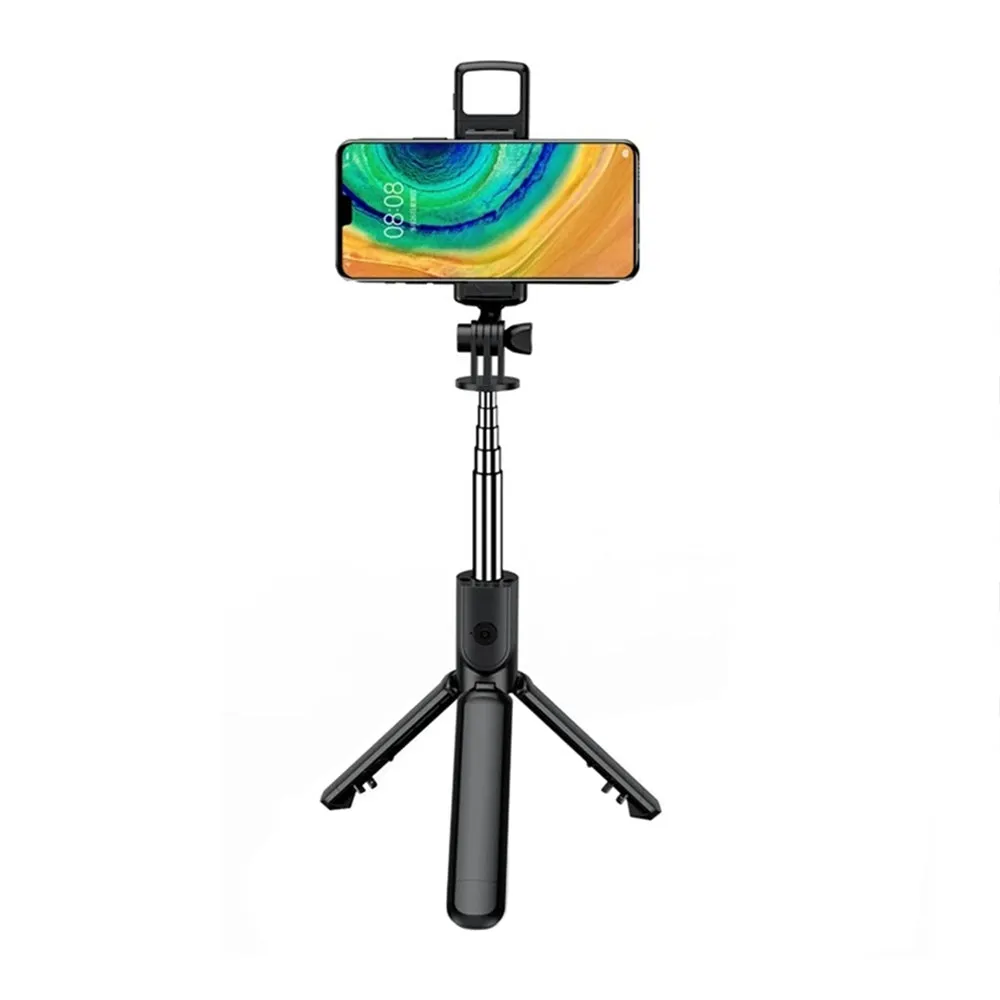 Selfie Stick Bluetooth Techsuit S03-S, Universale, Nero