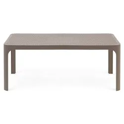 Tavolino da esterno polipropilene NET Table 100 Tortora (100x60x40cm) 40064 10 000