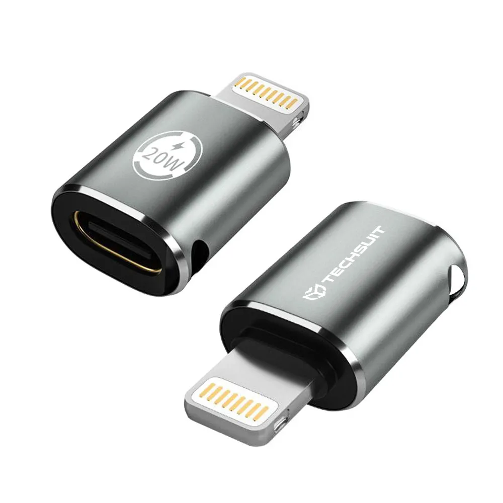 Adattatore Dati e Ricarica USB-C - Lightning Techsuit A11 TitanCoreX, Grigio