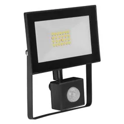 Proiettore con sensore presenza Nero (1 luce - 2000 Lumen - 20 W - Bianco neutro) (IP54) (13,5x6,1x9cm) PP3137