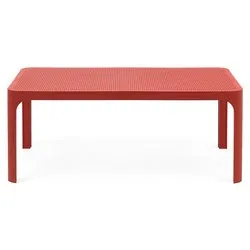 Tavolino da esterno polipropilene NET Table 100 Corallo (100x60x40cm) 40064 75 000