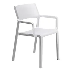 Sedia con braccioli polipropilene TRILL Armchair Bianco 40250 00 000